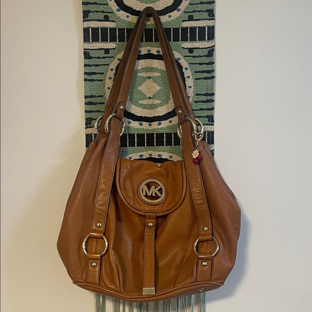 Michael Kors Brown Leather Shoulder Bag